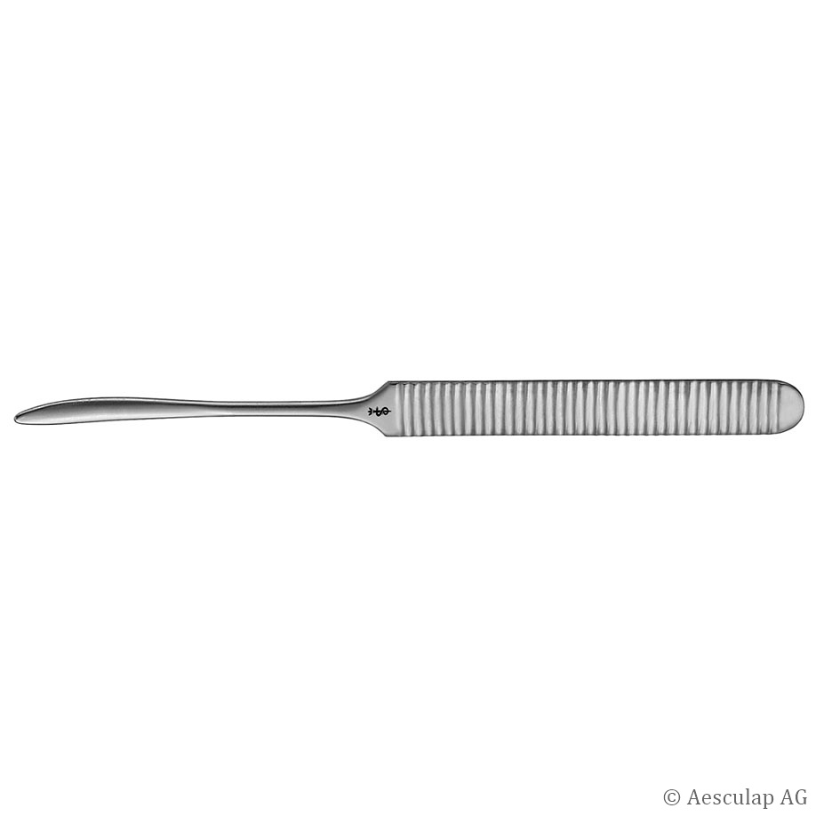 [AES FK120R] Williger Elevatorium, leicht gebogen 165 mm, stumpf, 5 mm breit