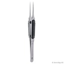 Mikro-Pinzette Müller, gerade, 11cm Spitz 0,2 mm