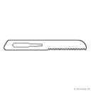 Sägeblätter steril, 23 mm lang Zum Einmalgebrauch (10 Stck.)