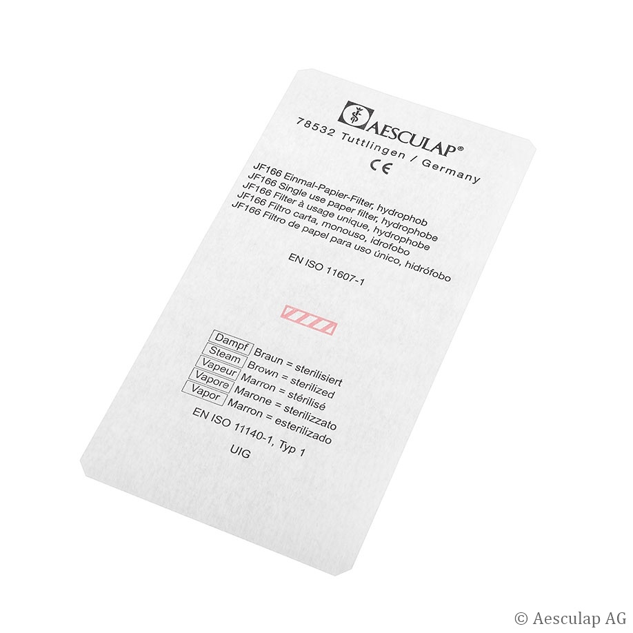 [AES JF166] Einmal-Papierfilter für Container 118 x 235 mm (100 Stck.)