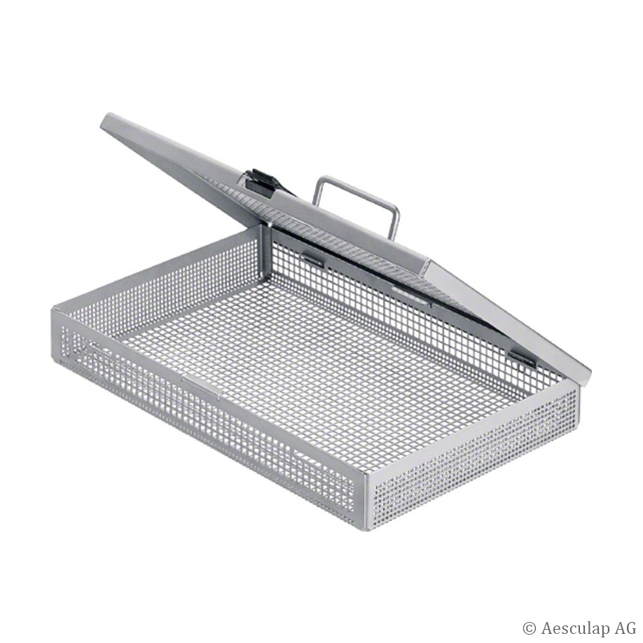 [AES JF264R] Siebtray mit Deckelgriff, ohne Einsätze 273 x 176 x 41 mm