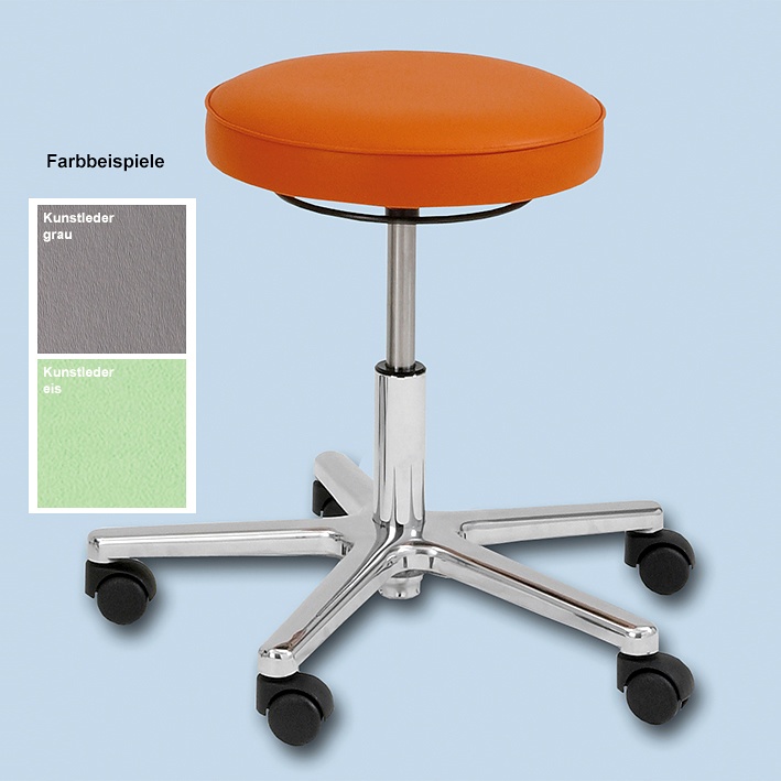 [AGA DH2000/RA.07] Drehhocker, eis, mit Ringauslösung