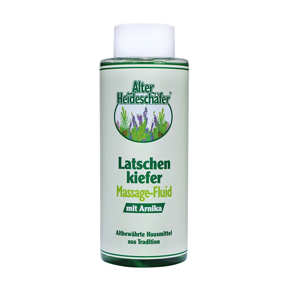 [ASA 10460] Alter Heideschäfer Latschenkiefer Massage-Fluid mit Arnika 500 ml