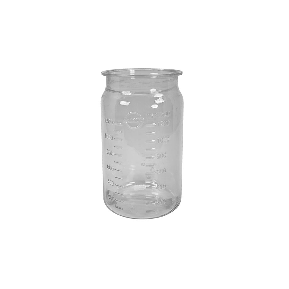 [ATM 444.0100.0] Sekretbehälter 1,5 Ltr. (PC) Mit Skalierung