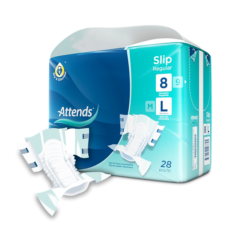 [ATT 203712] Attends Slip Regular 8 Inkontinenzslips Large (4 x 28 Stck.)