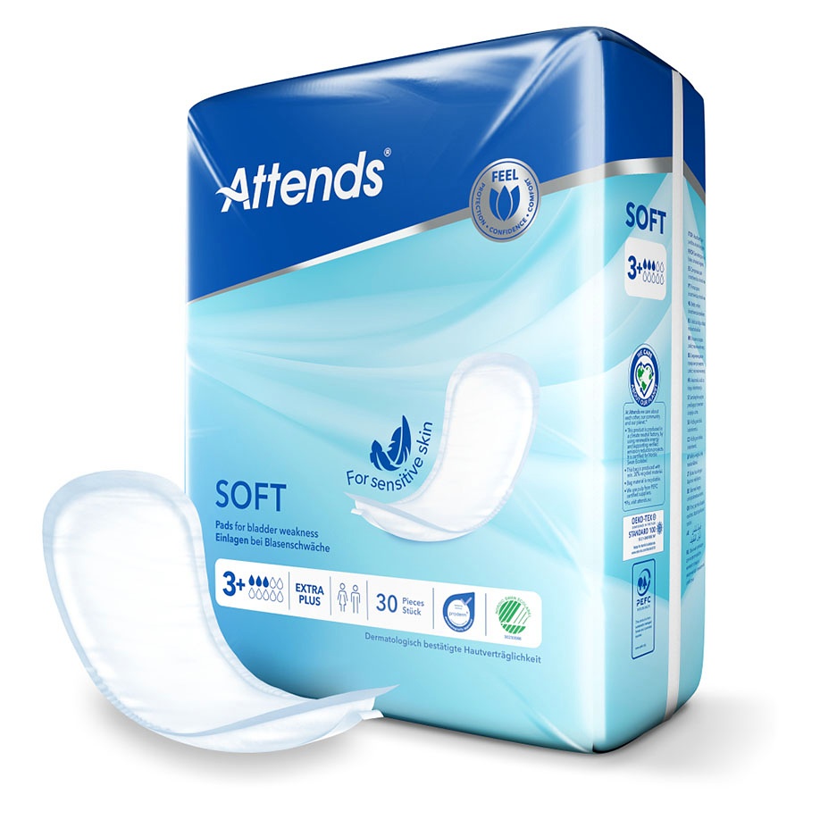 [ATT 212707] Attends Soft 3+ Extra Plus Inkontinenzeinlagen (30 Stck.)