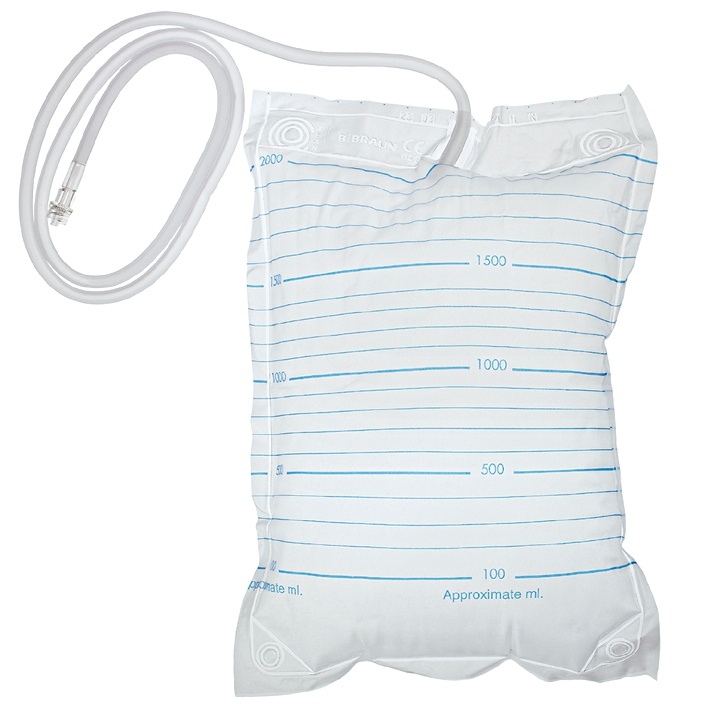 Sekretbeutel 2 Ltr., mit Lock-Ansatz Einzeln steril