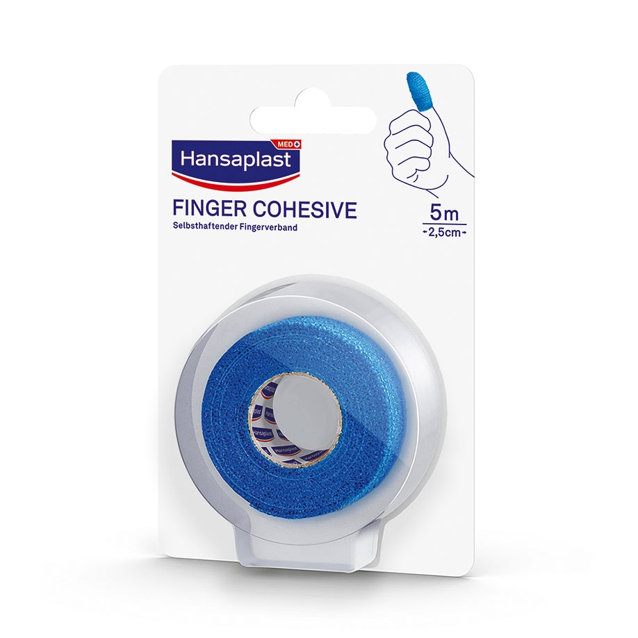 Hansaplast Finger Cohesive Blau 2,5 cm x 5 m
