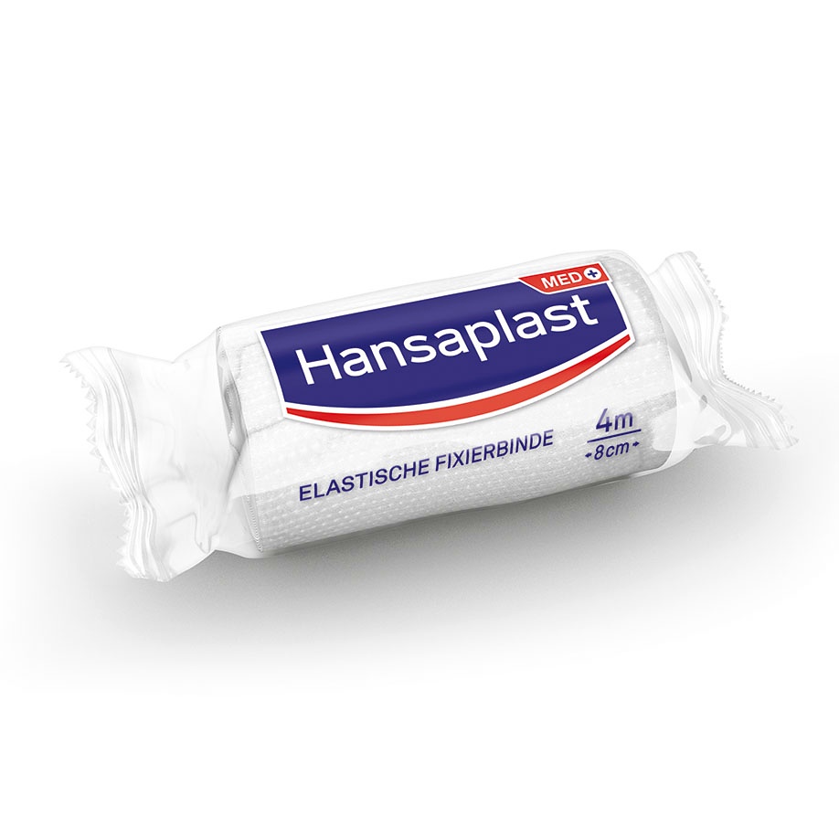 [BDF 48658] Hansaplast Fixierbinde weiß, 8 cm x 4 m
