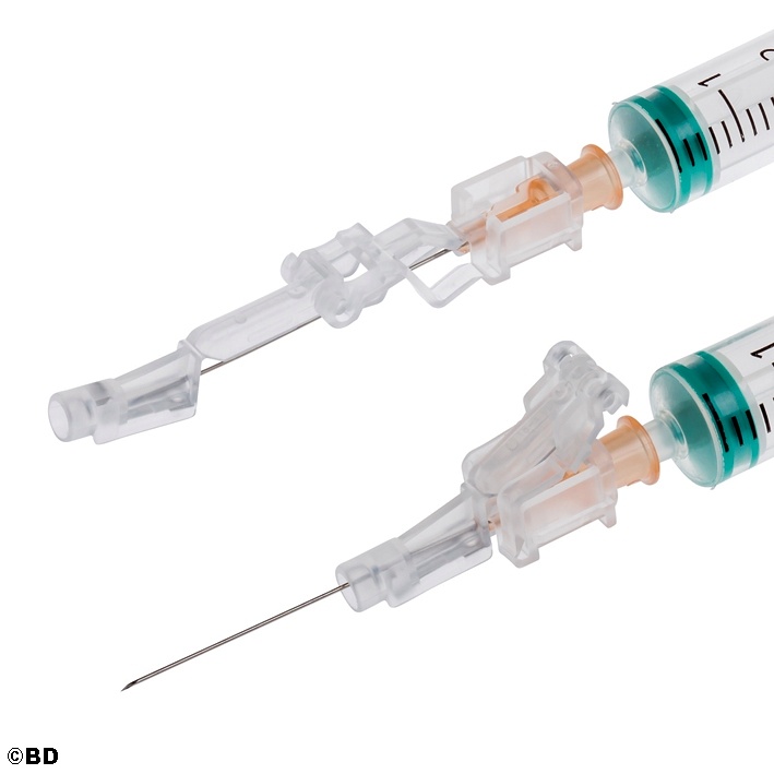 [BEC 305916] BD SafetyGlide 25 G x 1'',0,5 x 25 mm Sicherheitsinjektionskanülen (50 Stck.)