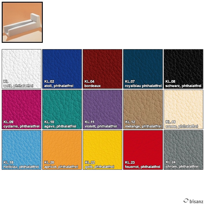 [BIS 711004] KL-Bezug weiß phthalatfrei für Schiene Nr. 711000