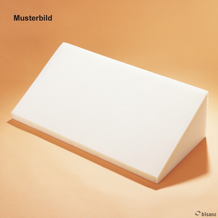 Rückenstützkeil weiß, 2 cm Weichschicht Zur 30° Lagerung, 33 x 70 x 20 cm
