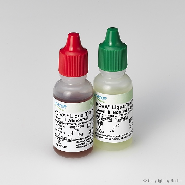 [BOE 04165365001] KOVA Liqua-Trol Level I + II (6 x 15 ml) Urinkontrolle für Combur-Teste