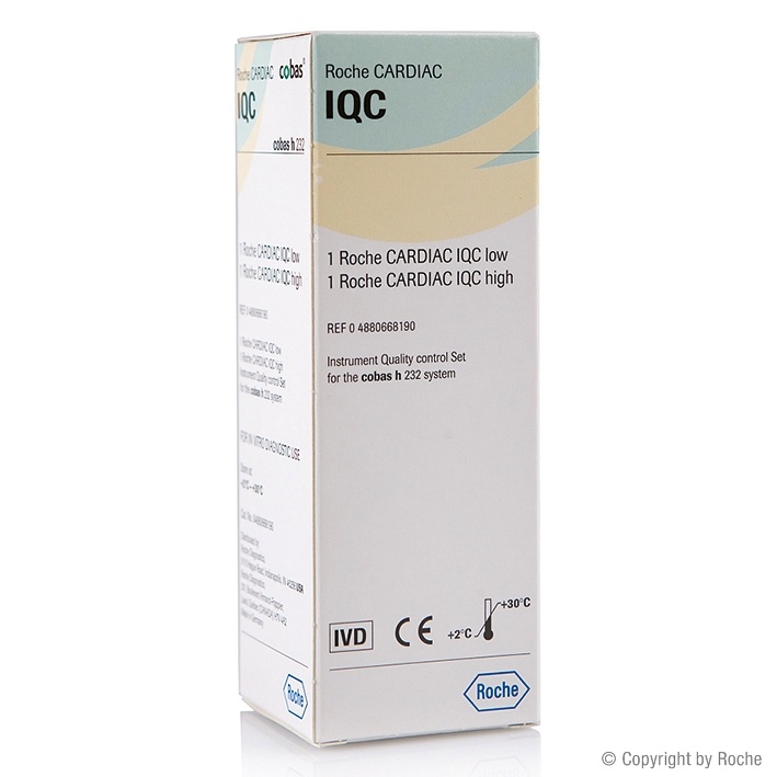 Roche CARDIAC IQC Kontrollsteifen Für cobas h 232 POC-System