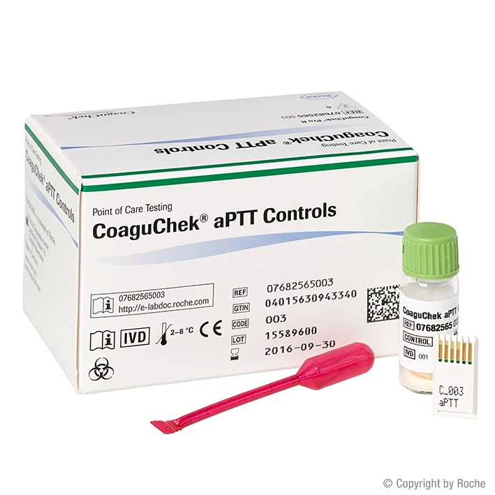 CoaguChek aPTT Controls Kontroll-Lösung (4 Stck.)
