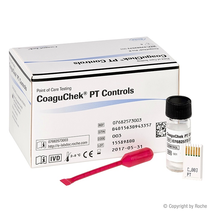 CoaguChek PT Controls Kontroll-Lösung (4 Stck.)