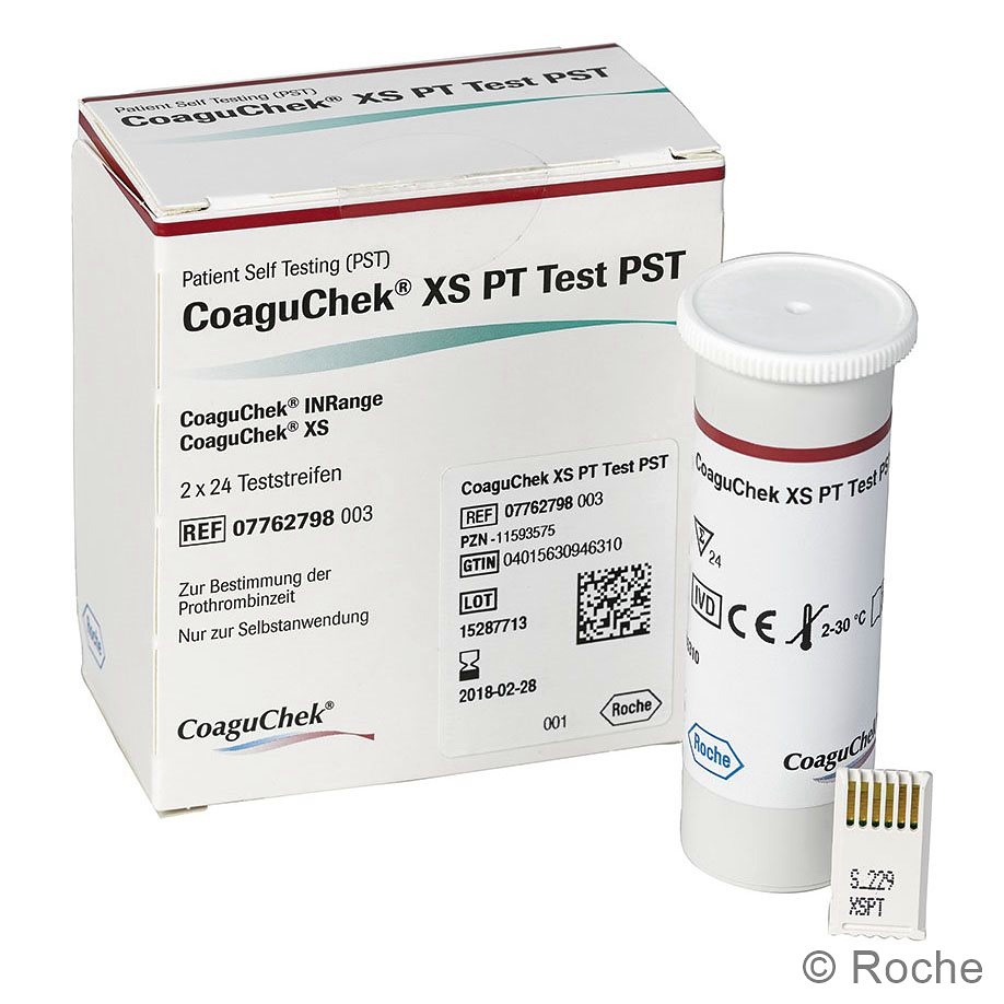 [BOE 07762798003] CoaguChek XS PT Test PST (2 x 24 T.)