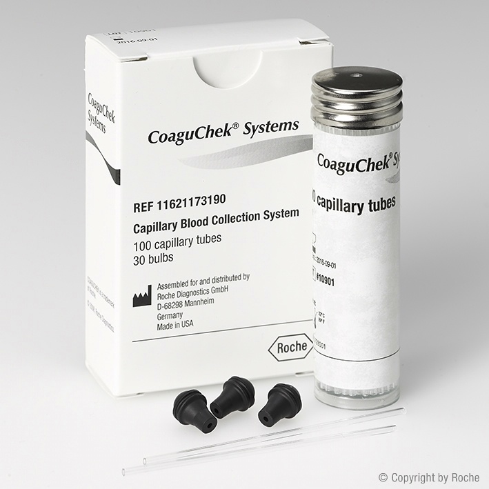 CoaguChek Systeme Kapillaren (100 Stck.) PZN 02842619