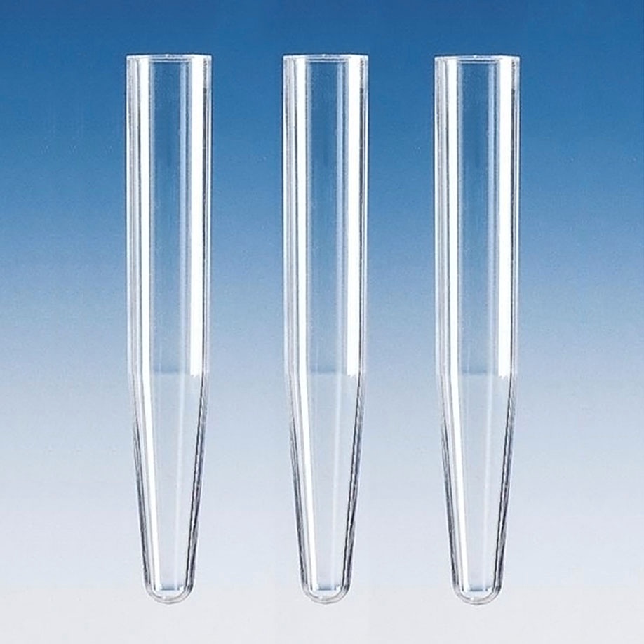 [BRA 114740] Sedimentierröhrchen, PS, 16 x 105 mm Mit konischem Unterteil