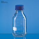 Laborflasche, Boro 3.3, 250 ml Mit Teilung, GL 45, mit Schraubkappe