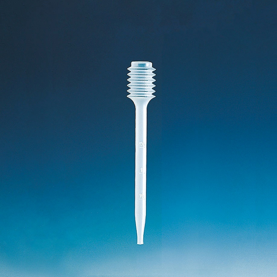 Tropfpipette, PE-LD, ca. 1,5 ml 133 mm lang, mit Graduierung