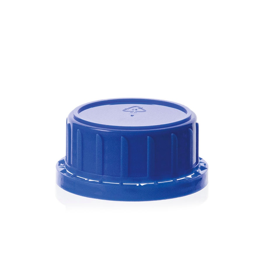 Schraubverschluss, GL 54, PP, blau, mit Originalitätsverschluss