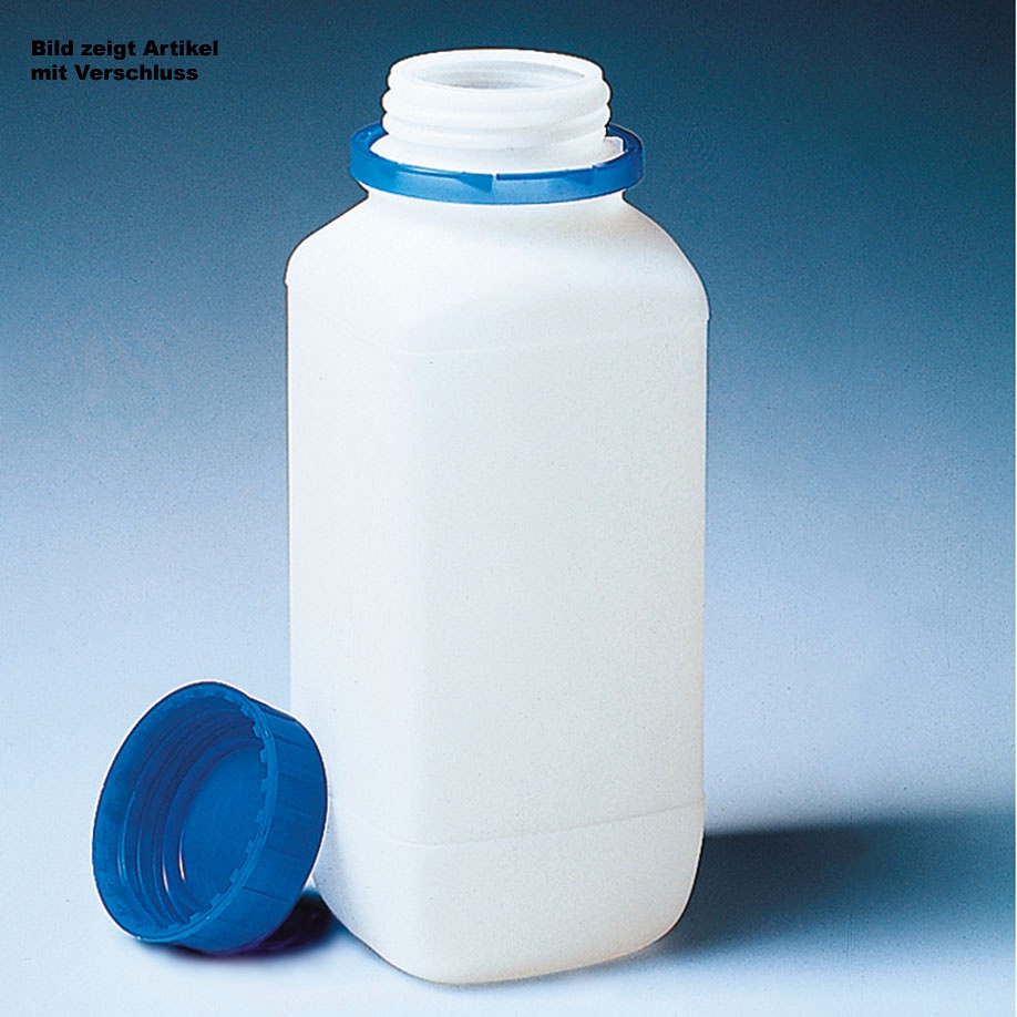 Vierkantflasche, PE-HD, 500 ml Ohne Originalitätsverschluss 130324