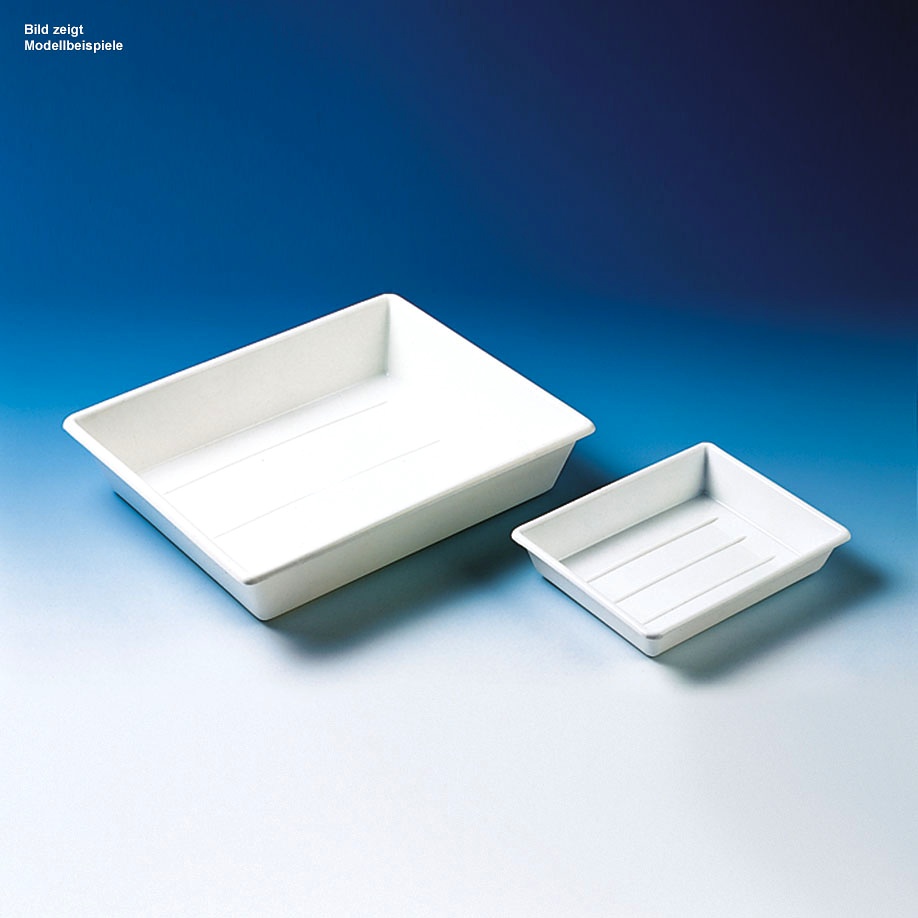 Schale (Fotoschale), PP, weiß, stapelbar 225 x 180 x 45 mm