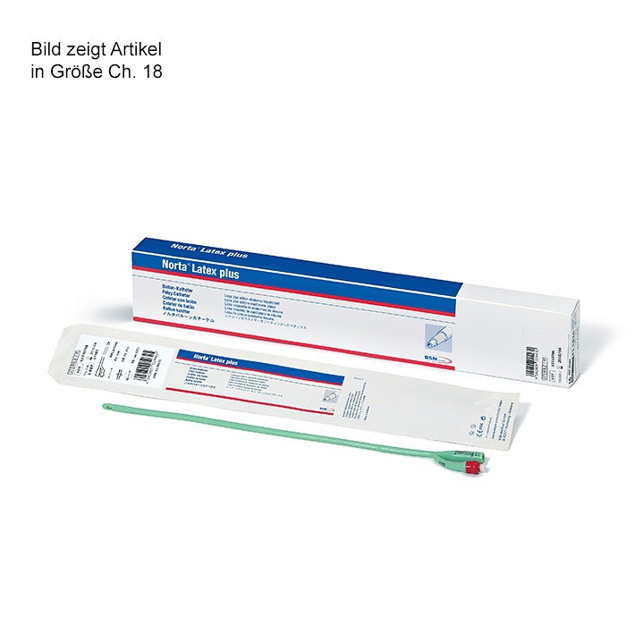 Norta Latex plus Ballonkatheter Nelaton-Spitze Ch. 14, 10 ml Ballon