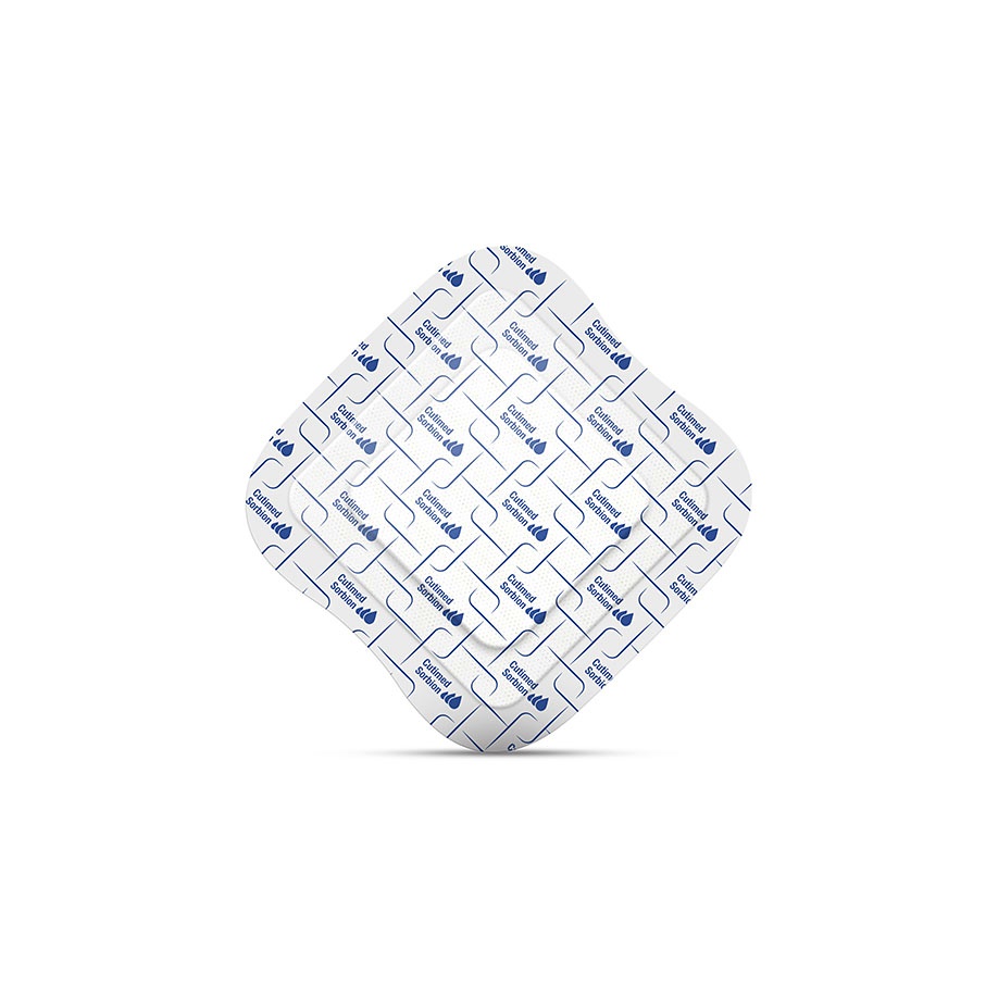 [BSN 7101009] Cutimed Sorbion Border Wundverband 10 x 10 cm, steril (12 Stck.)