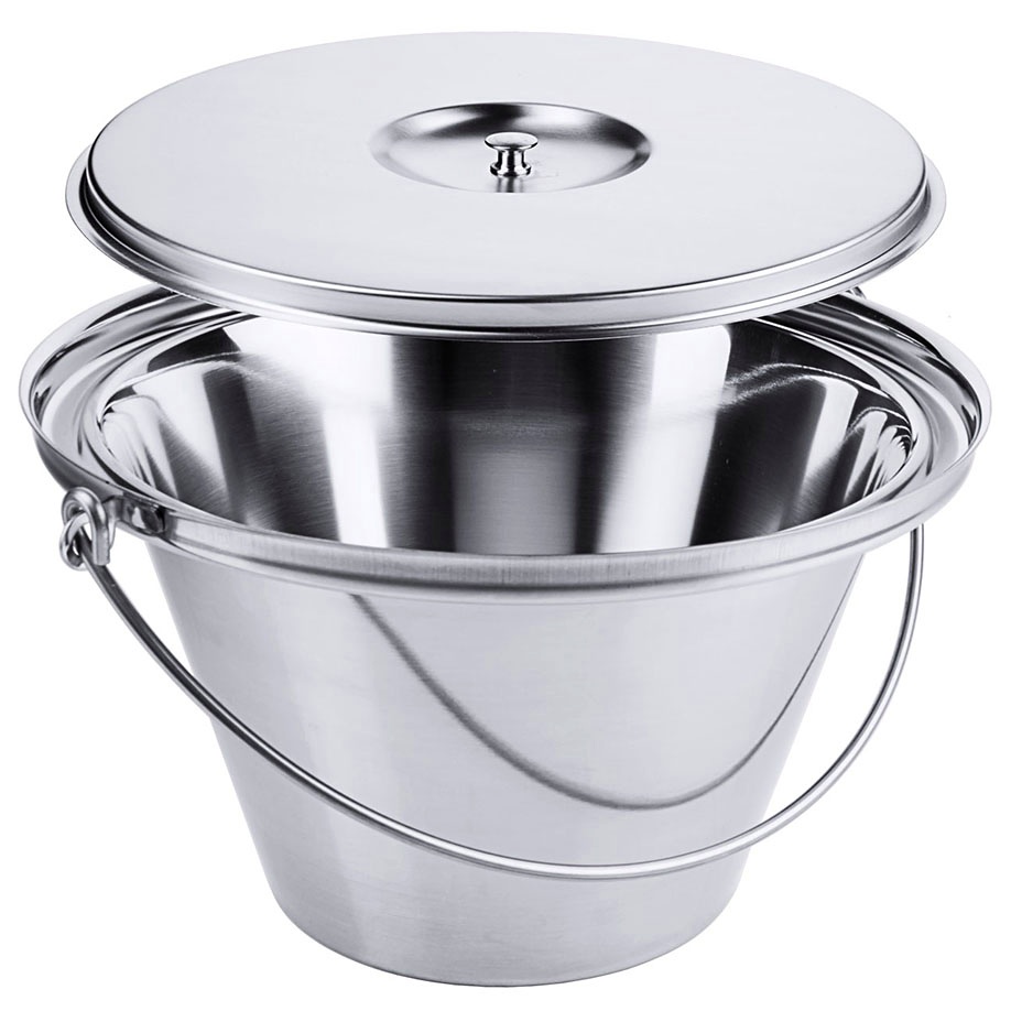 [CON 0610/260] Nachtstuhl-Einsatz mit Deckel 5,5 Ltr., Ø 30,5 cm