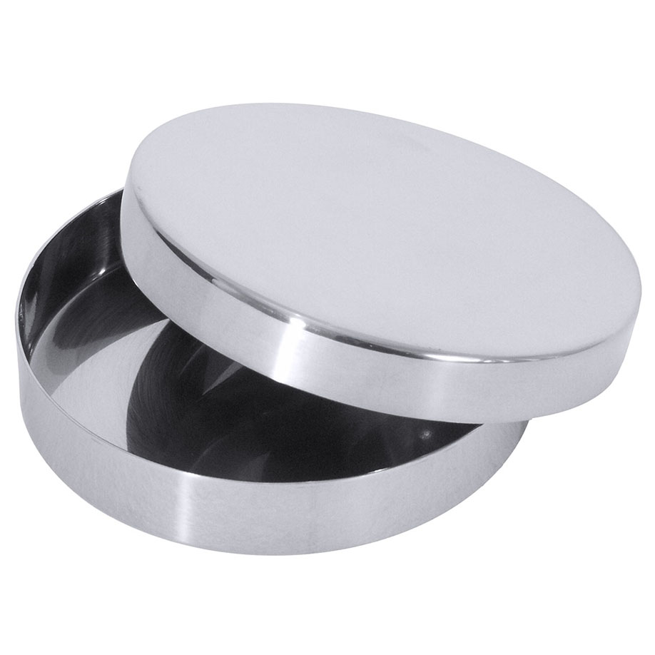 [CON 1755/100] Petrischale, Ø 10 cm, Höhe 2 cm Edelstahl, ohne Nocken