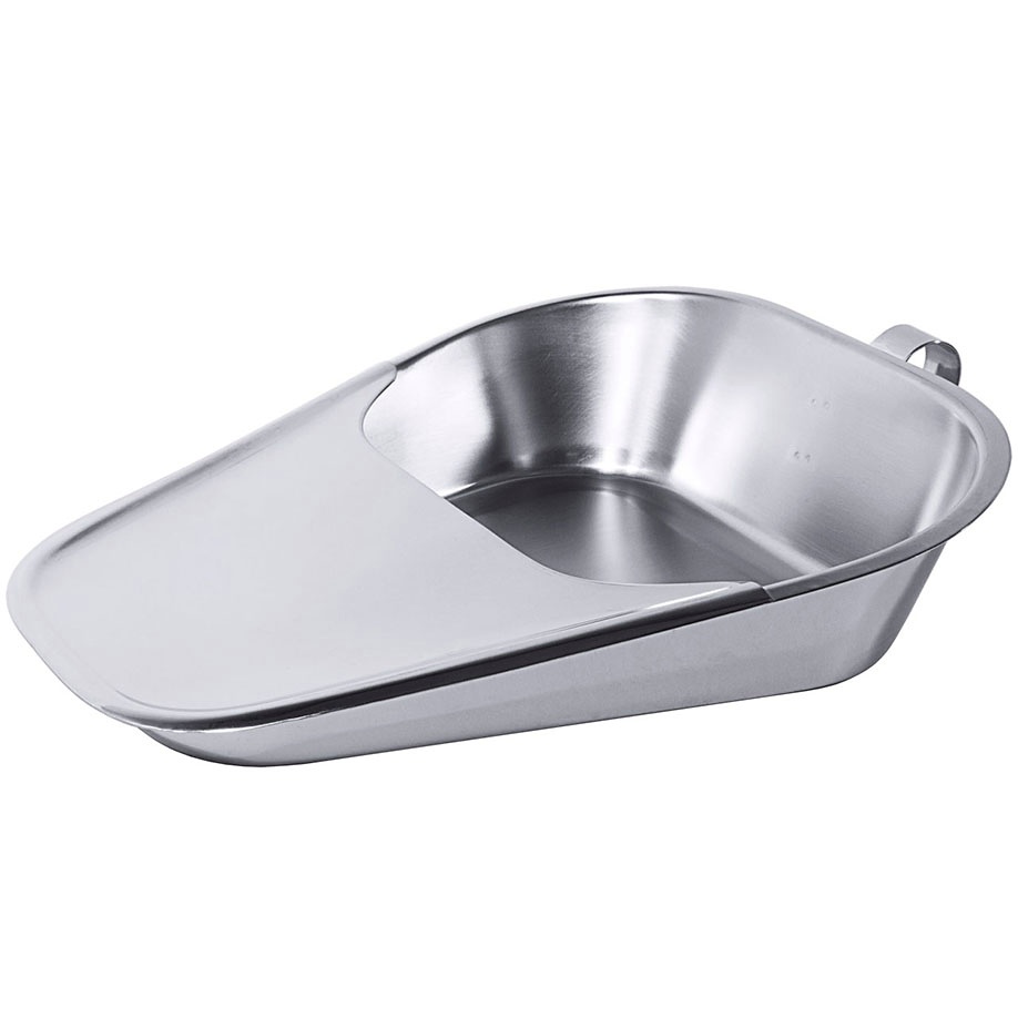 [CON 1970/360] Fraktur-Stechbecken mit Griff 36 x 25,5 x 9 cm