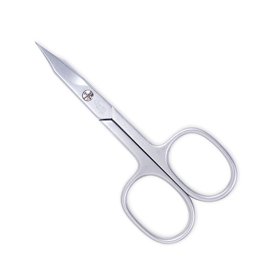 Credo Haut- und Nagelschere 9 cm Vernickelt, Turmspitze gebogen