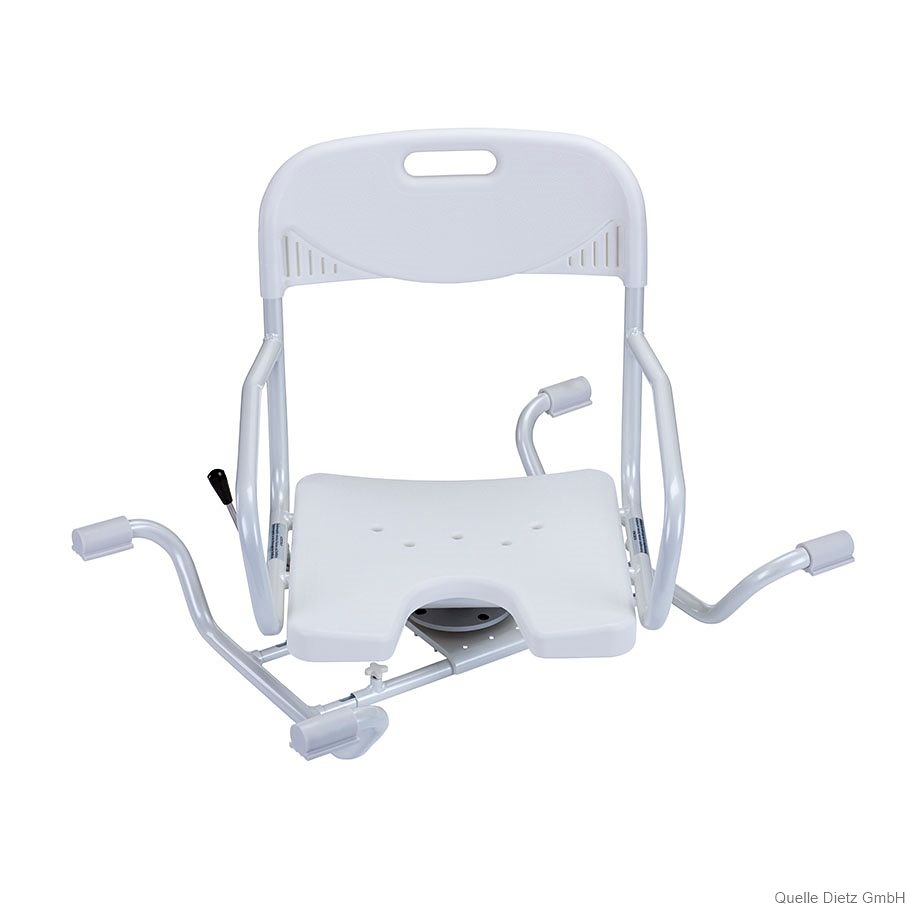 Badewannendrehsitz Bano Weiß mit Lehne