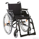 Faltrollstuhl Caneo_B anthrazit Bezug Nylon schwarz Sitzbreite 48 cm