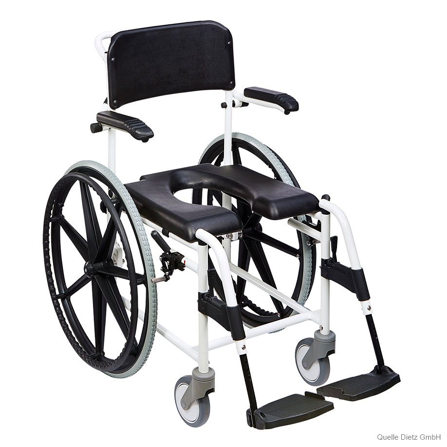 [DIZ 140022] Duschtoilettenstuhl Levina, weiß