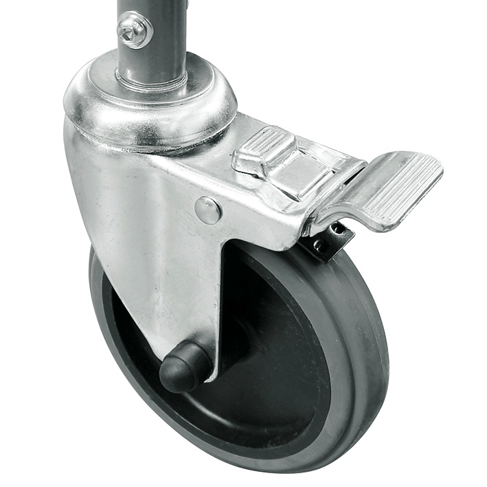 [DIZ 500841] Ersatzrad mit Bremse für Toilettenstuhl DIZ 401001 / MEG 964400