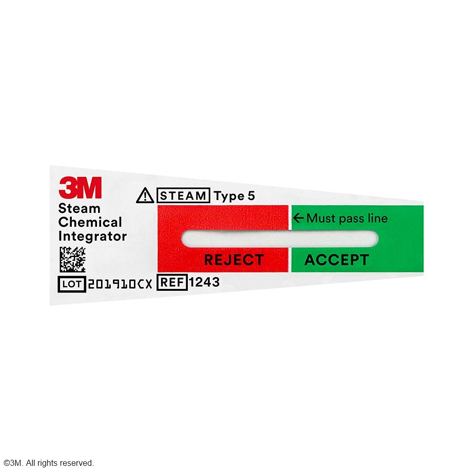 [DMM 1243B] 3M Comply (SteriGage) Chemointegratoren Dampf (100 Stck.)