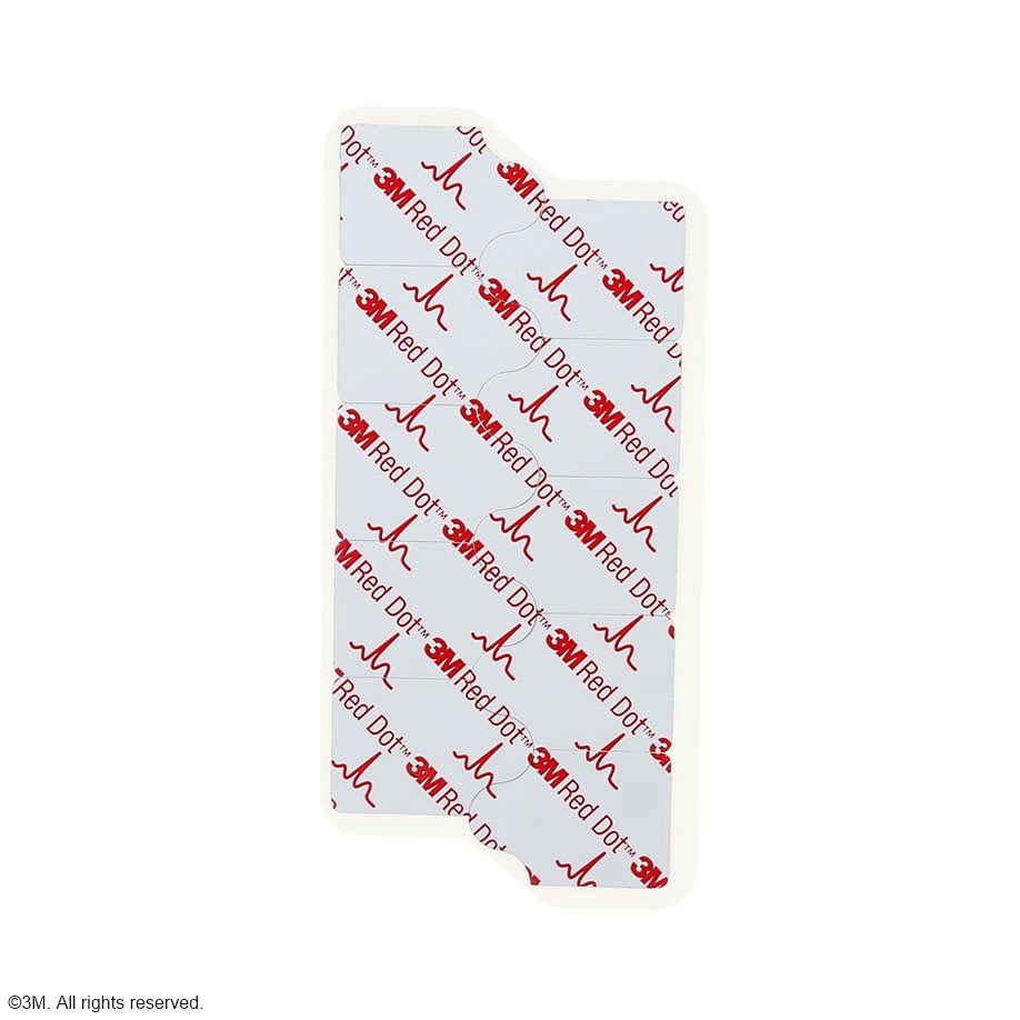 [DMM 2330] 3M Red Dot EKG-Elektroden 2,2 x 3,2 cm Für Ruhe- und Diagnostik-EKG (100 Stck.)