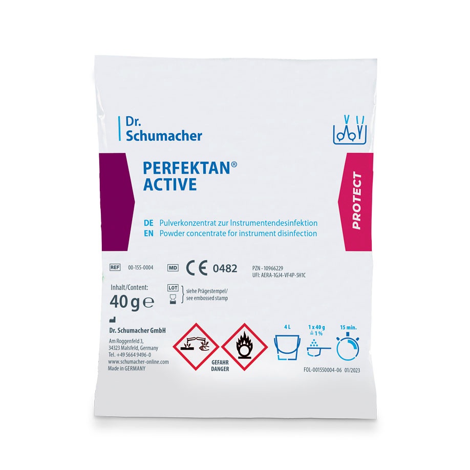 [DSM 00-155-0004] Perfektan active 40 g Beutel Instrumentendesinfektion