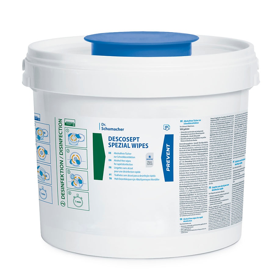 [DSM 00-208-ERS100] Descosept Spezial Wipes Vliestuchspender Inkl. Nachfüllpackung (1 Rl. à 100 T.)