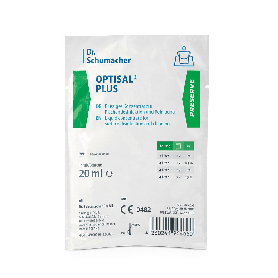 [DSM 00-245-0002-01] Optisal plus (200 x 20 ml) Flächendesinfektion