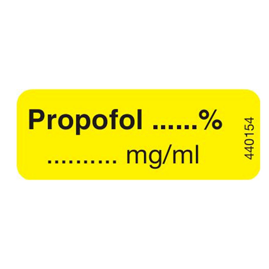 [EKG 440154] Clinical Spritzenetiketten gelb 13 x 35 mm (1 Rolle á 1000 Stck.)