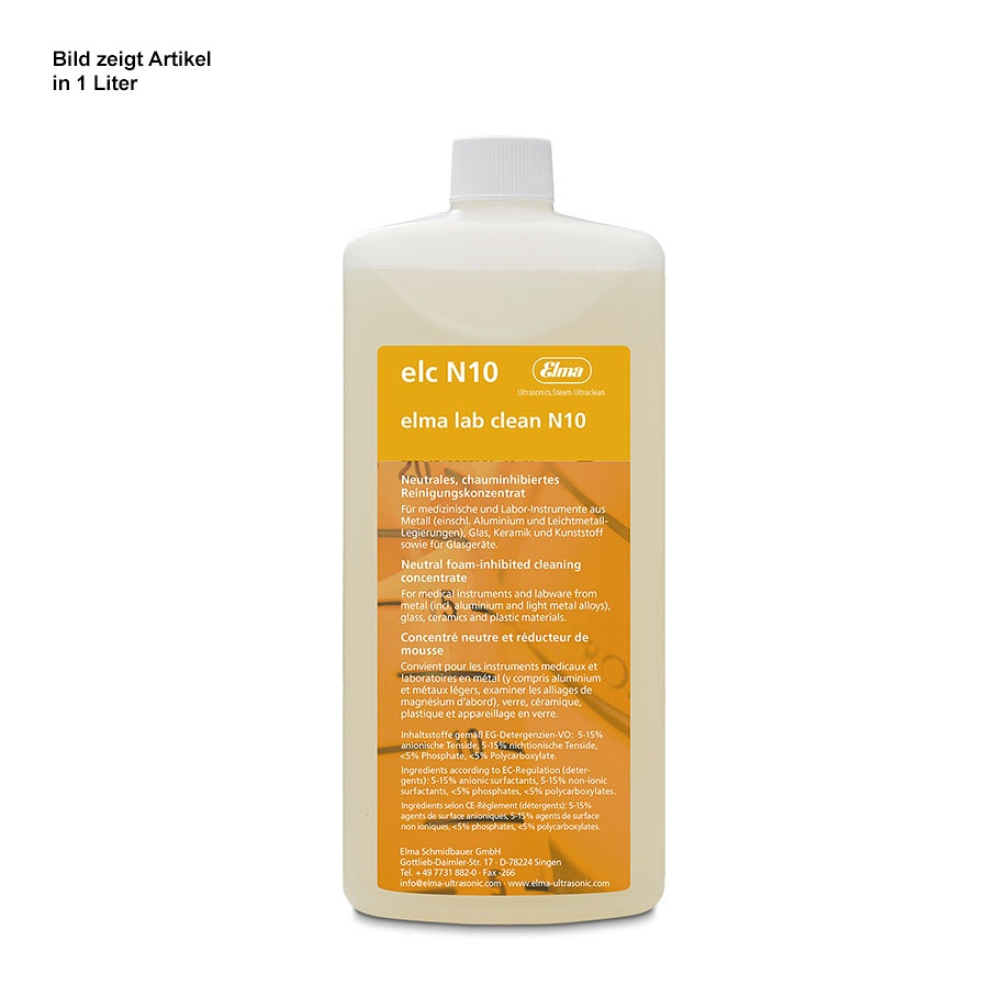 [ELM 8000076] Elma lab clean N10 Reinigungslösung 2,5 Ltr.