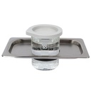 Edelstahl-Lochdeckel EM-20 DG Mit 1 Glasbecher für Emmi 20 HC