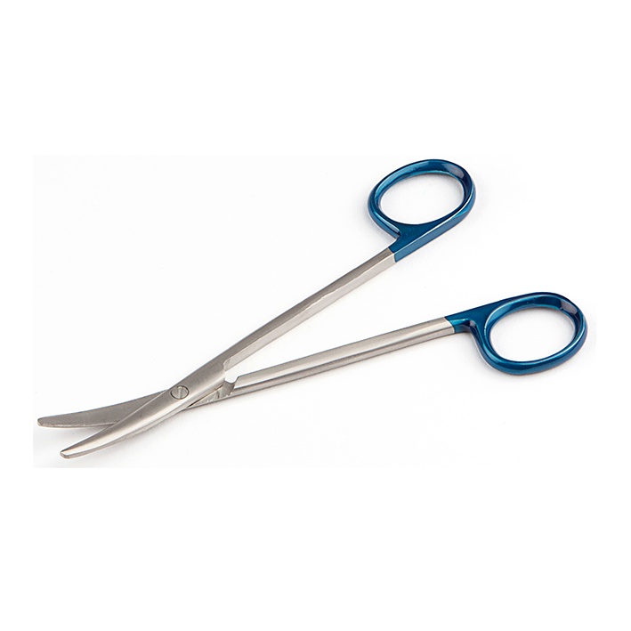 Metzenbaumscheren gebogen (25 Stck.) Stumpf/stumpf 14,5cm, zum Einmalgebrauch
