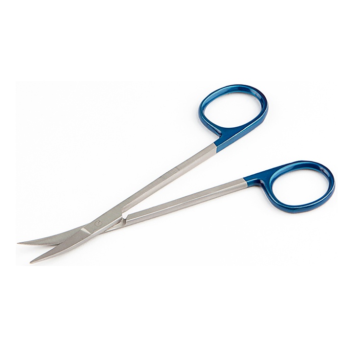 [ENT CSIS8007] Iris- und Fadenscheren gebogen, 13 cm Spitz/spitz, zum Einmalgebrauch (25Stck)