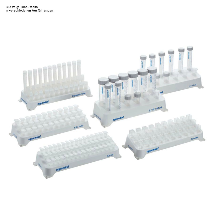 [EPP 0030 119.819] Tube-Racks für 36 Stück 1,5 und 2,0 ml-Reaktionsgefäße (2 Stck.)