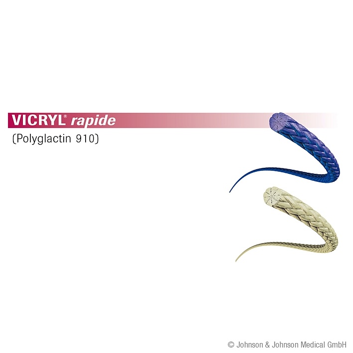 [ETH V32H] VICRYL rapide P1 PRIME 6/0=0,7 violett Nahtmaterial Fadenlänge 45 cm (36 Stck.)